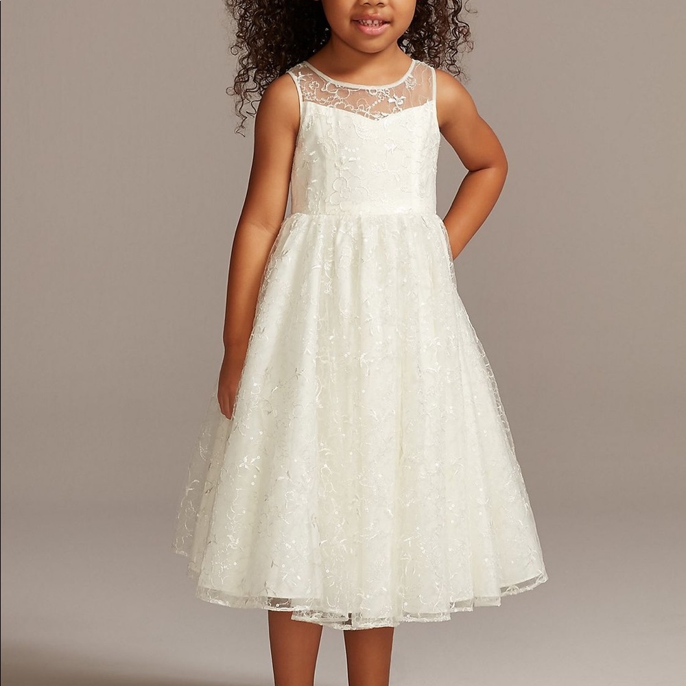 David’s Bridal Wedding Flower Girl Dress
